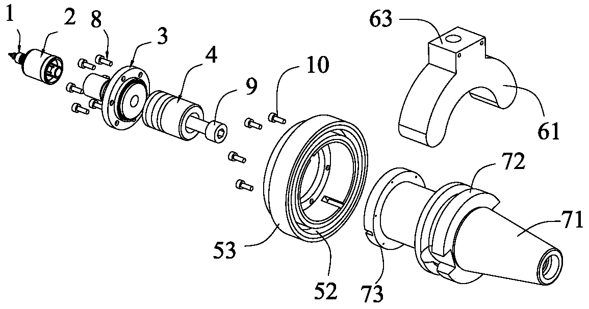 Non-contact energy transmission ultrasonic processing device