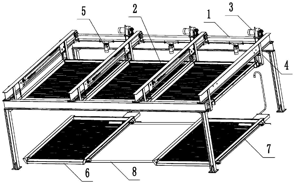 Stereo garage with synchronous rotating support and parking method thereof