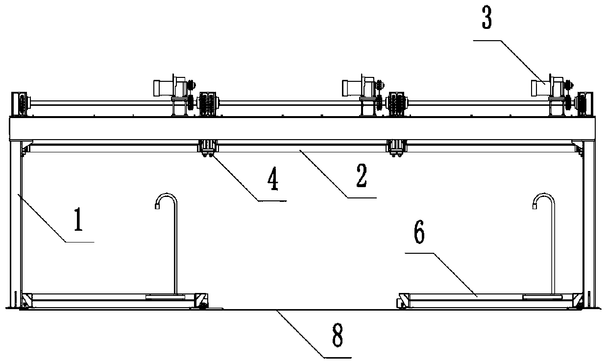 Stereo garage with synchronous rotating support and parking method thereof