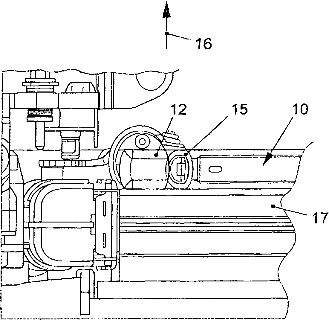 Dryer cartridge for condenser of cooling system for motor vehicle, and motor vehicle equipped with the same