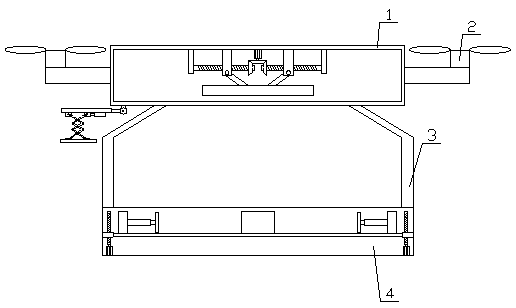 High-safety-factor unmanned aerial vehicle with unloading function for delivering expresses