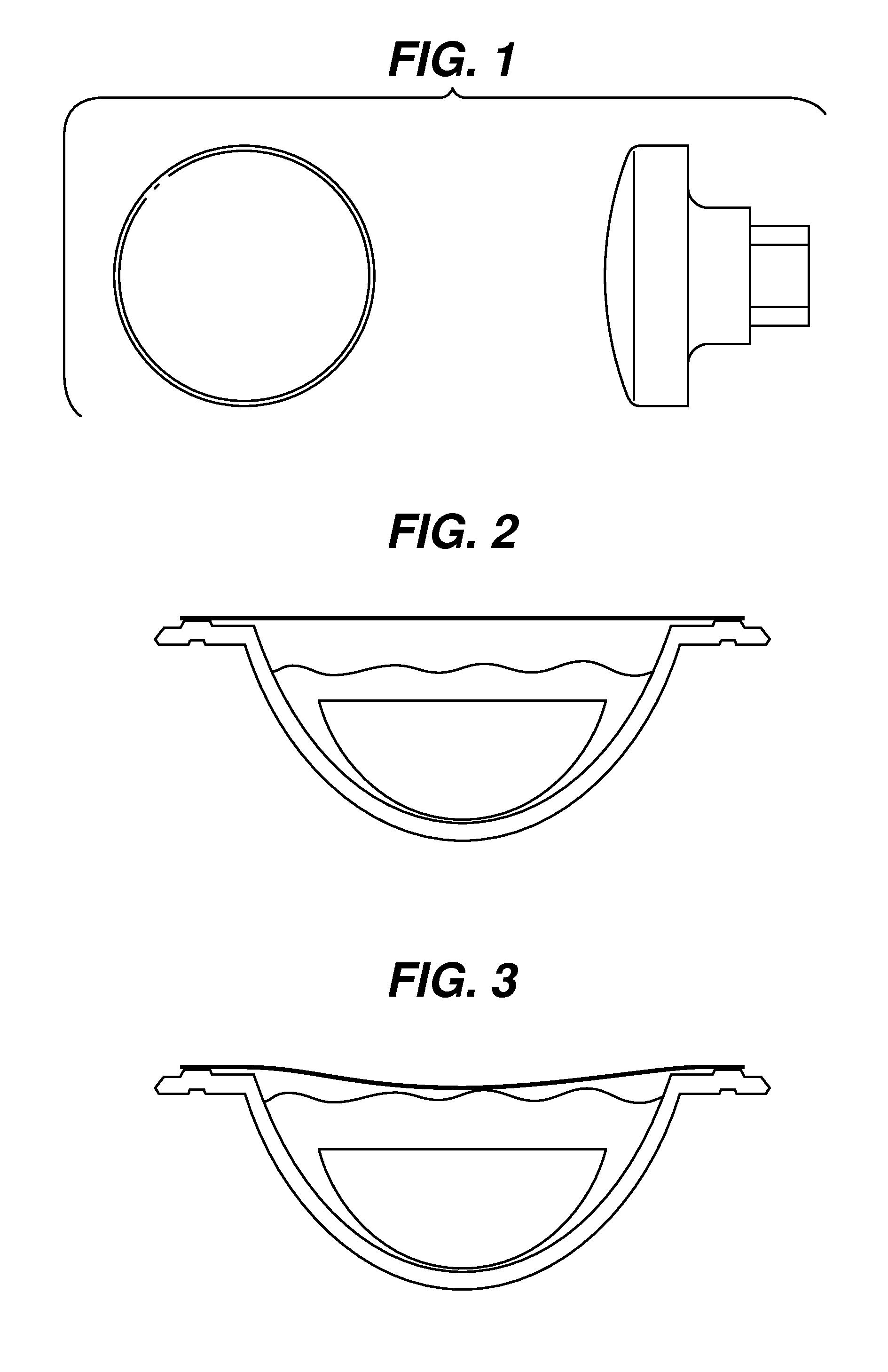 Contact lens package with reduced head space