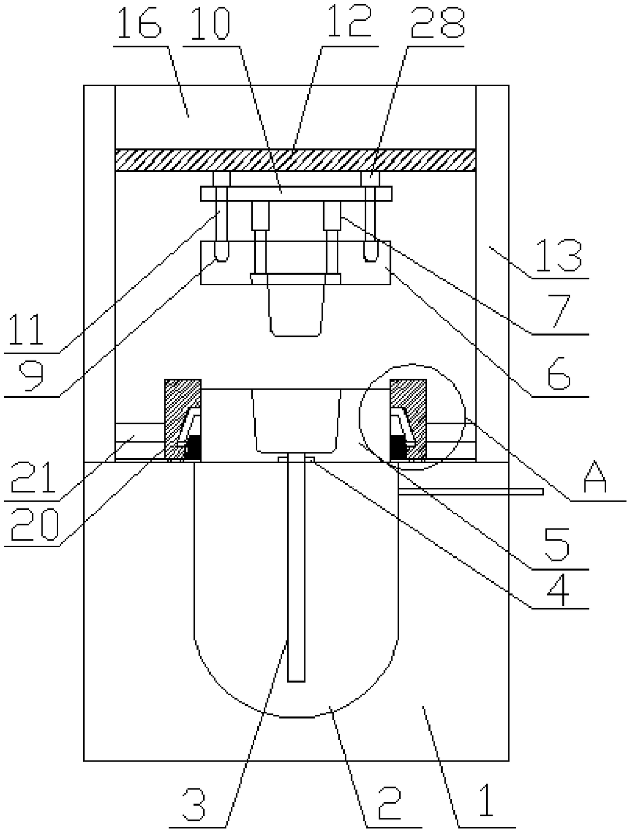 Low pressure casting machine