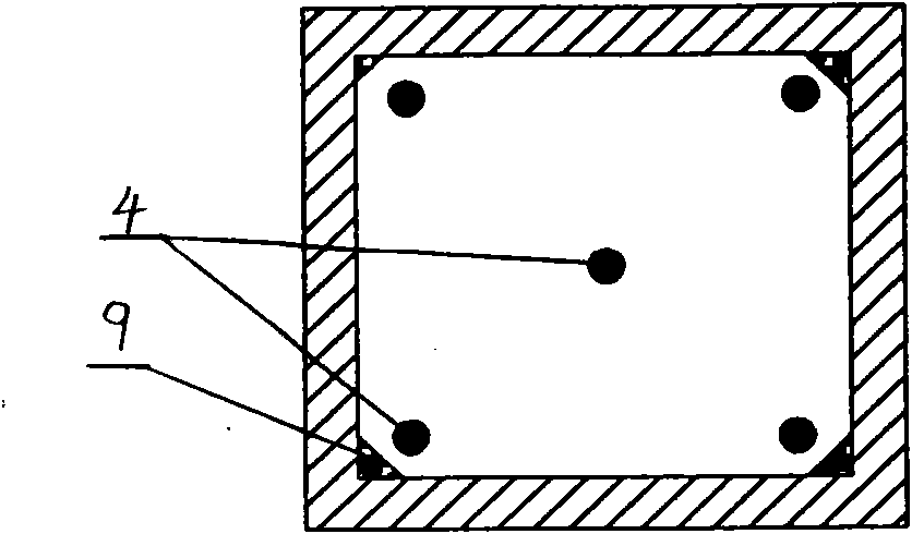 Full prestressed concrete integrated root solid square pile with steel pile tip and manufacturing method thereof