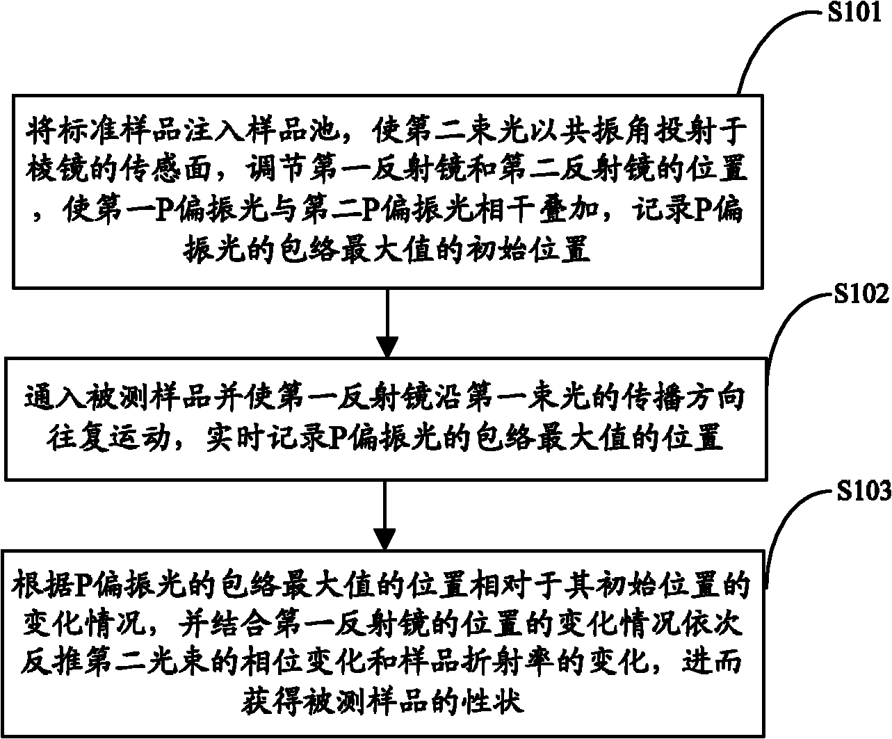 Surface plasmon resonance sensing detection system and detection method thereof