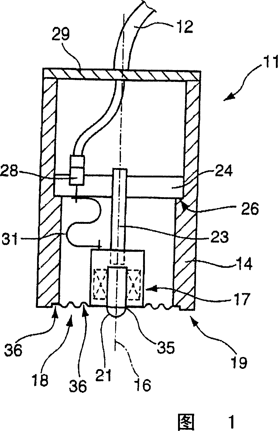 Measuring probe used in particular for measuring the length of thin layer