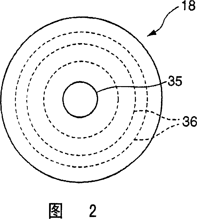 Measuring probe used in particular for measuring the length of thin layer