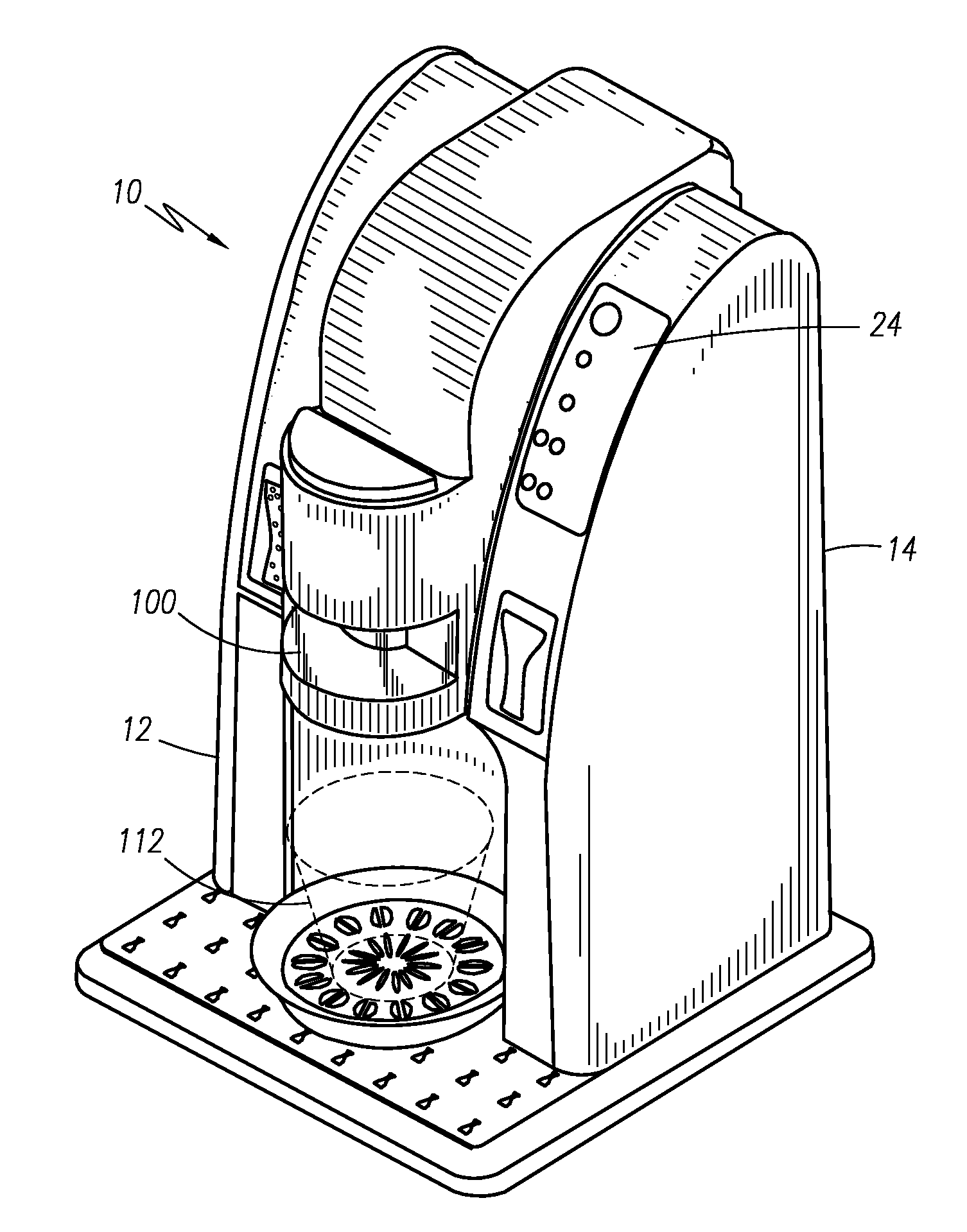 Select serving and flavored sparkling beverage maker