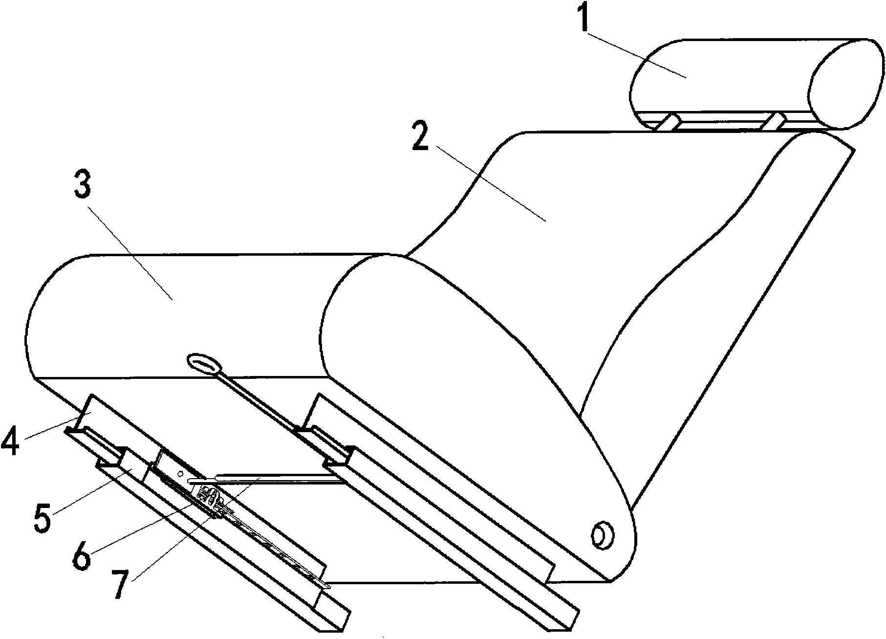 Translational energy-absorbing seat for protecting neck during rear-end collision