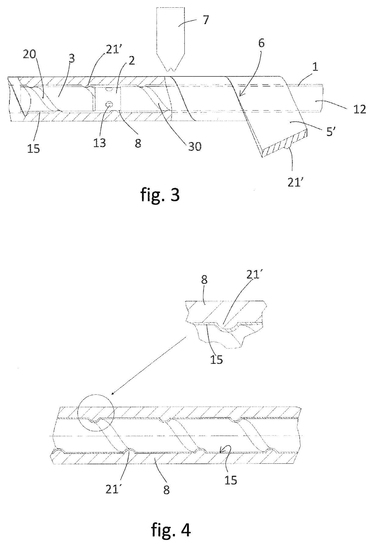 Tubular membrane with a helical ridge, as well as a method and apparatus for producing such a tubular membrane