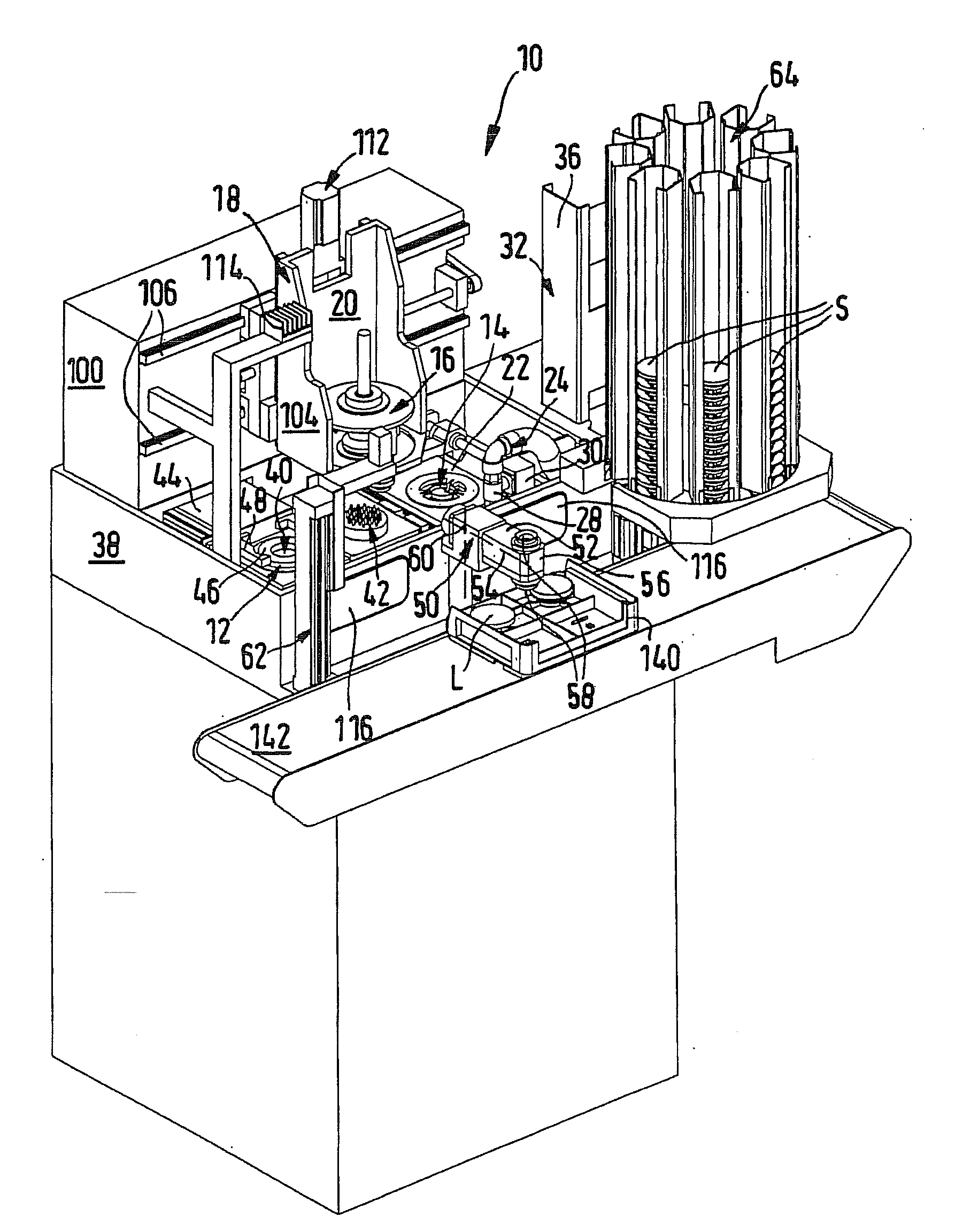 Device For Blocking Workpieces, Particularly Spectacle Lenses, For The Processing And/Or Coating Thereof