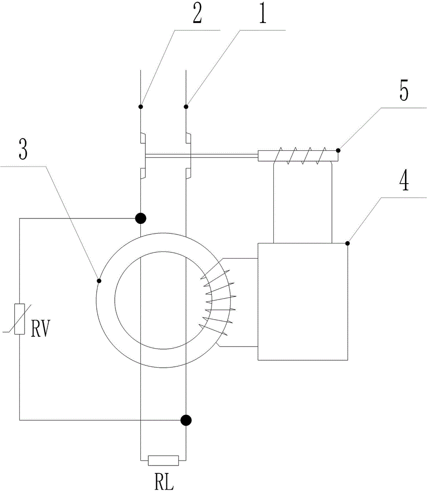 Lightning preventing type residual-current circuit breaker