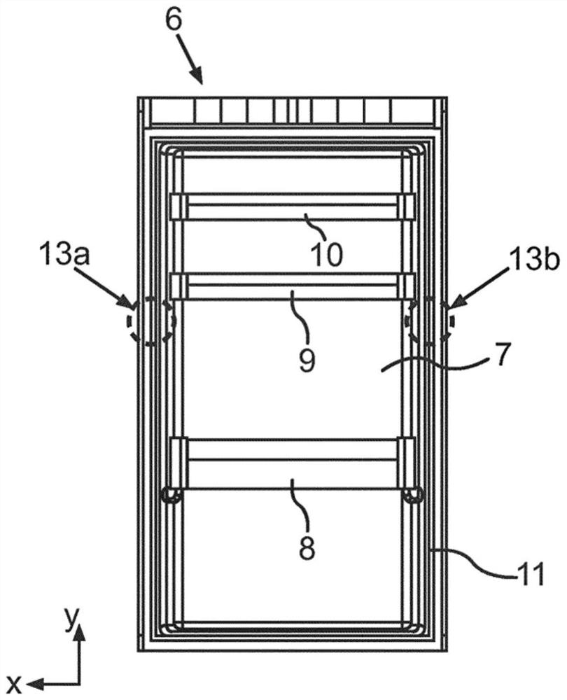 Household refrigerating appliances with refrigerated space, refrigerated space and pressure compensating valve