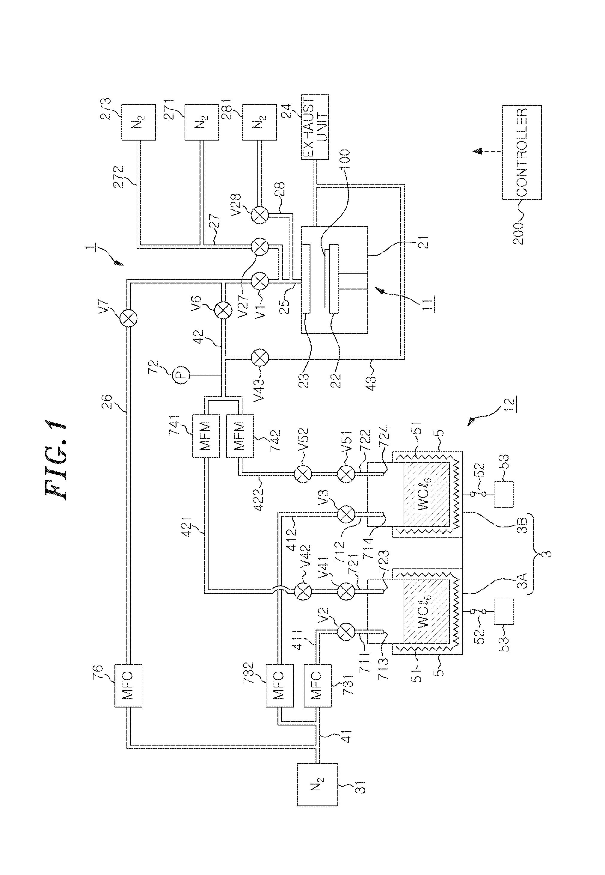 Raw material gas supply apparatus and film forming apparatus