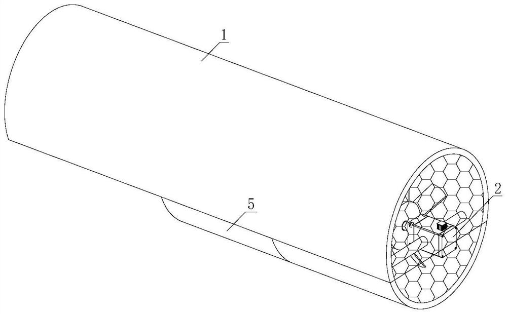 Purification device with oil stain self-adsorption function for oil fume waste gas treatment