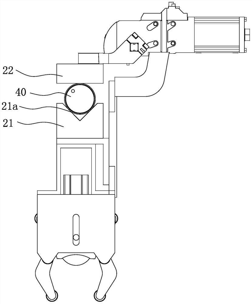 Multifunctional clamping jaw for injection molding machine assembly