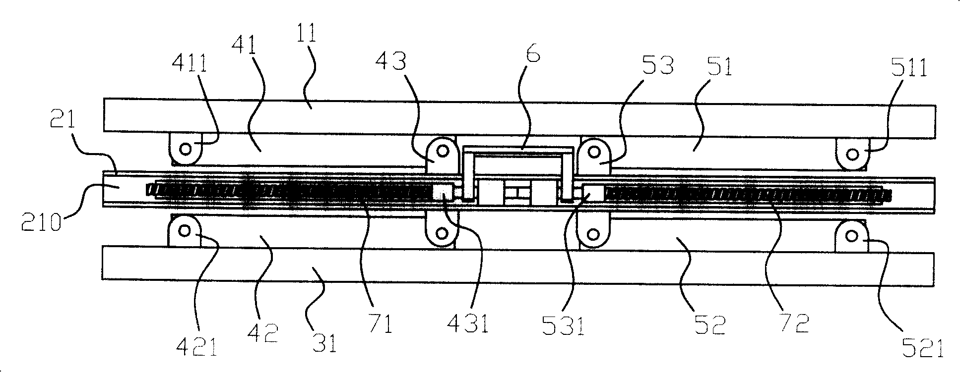 Containerized goods loading and transporting method as well as goods shelves for the method