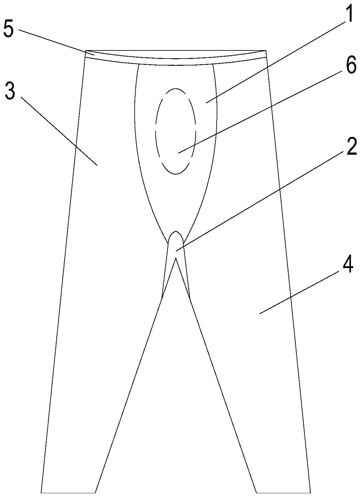 Long leggings with bonded waistband and preparation process