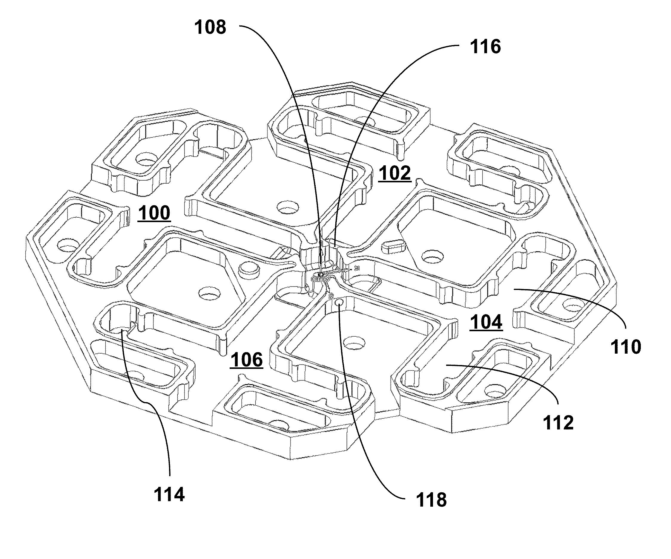 Distributed coupling high efficiency linear accelerator