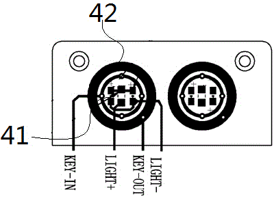 Spring key switch structure