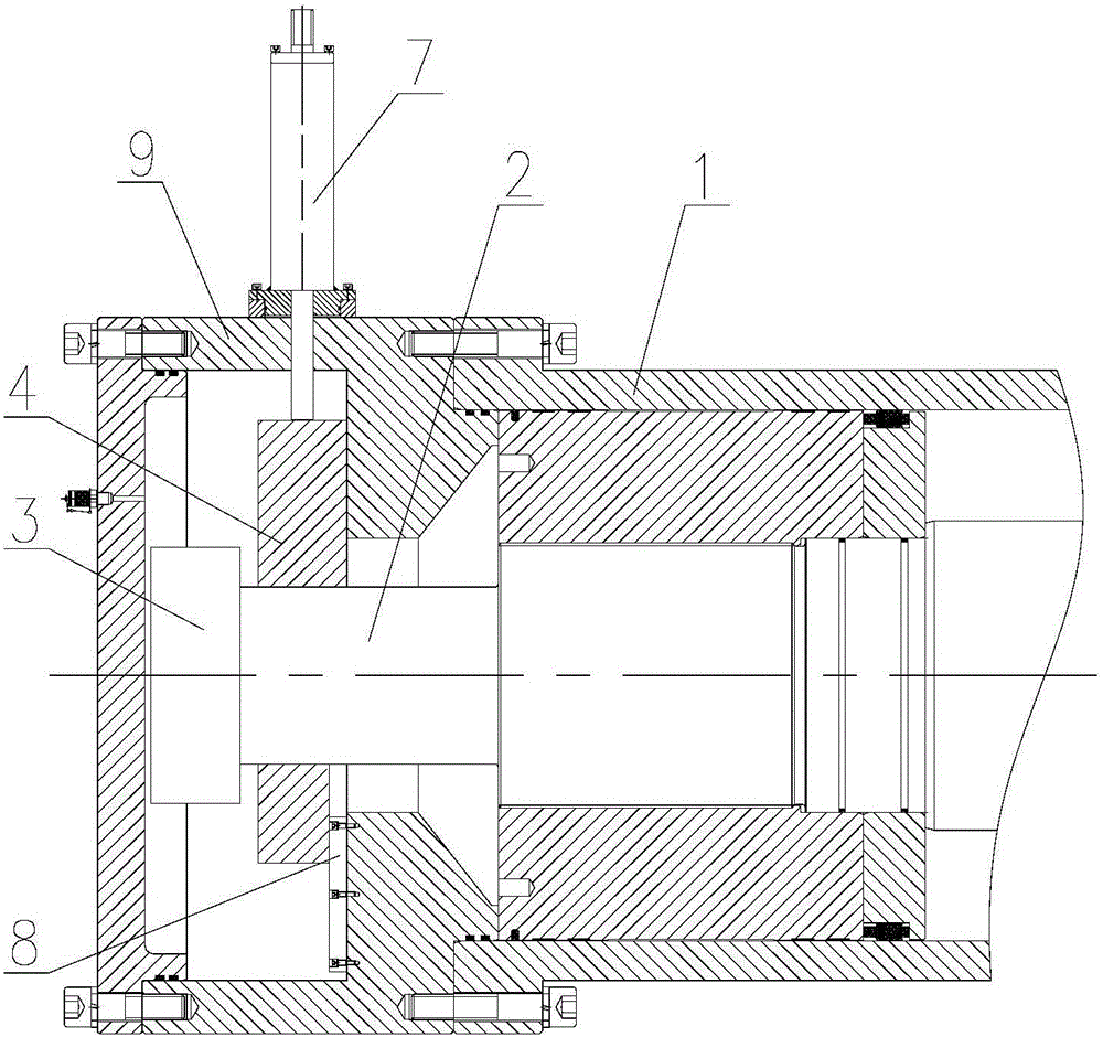 Locking device of hydraulic oil cylinder of hydraulic hoist