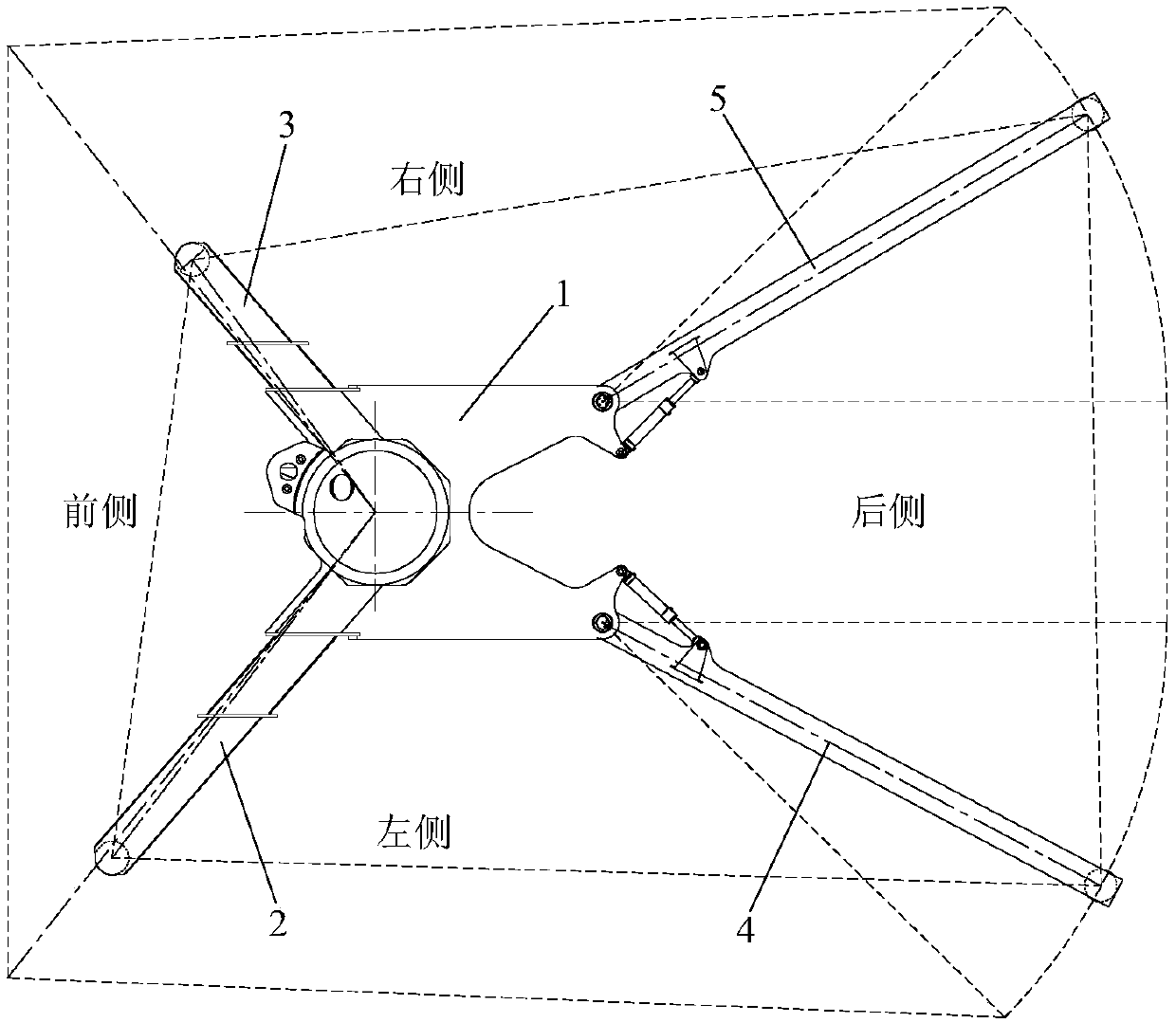 Partition control method, system and boom equipment of boom system