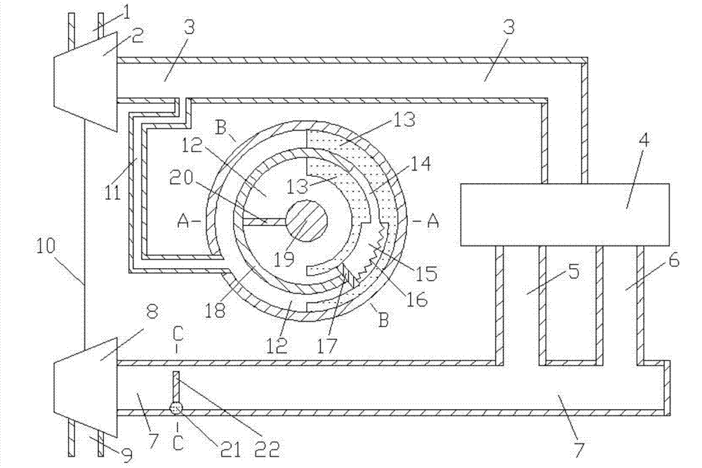 Rotary Exhaust Manifold Throat Area Variable Booster System