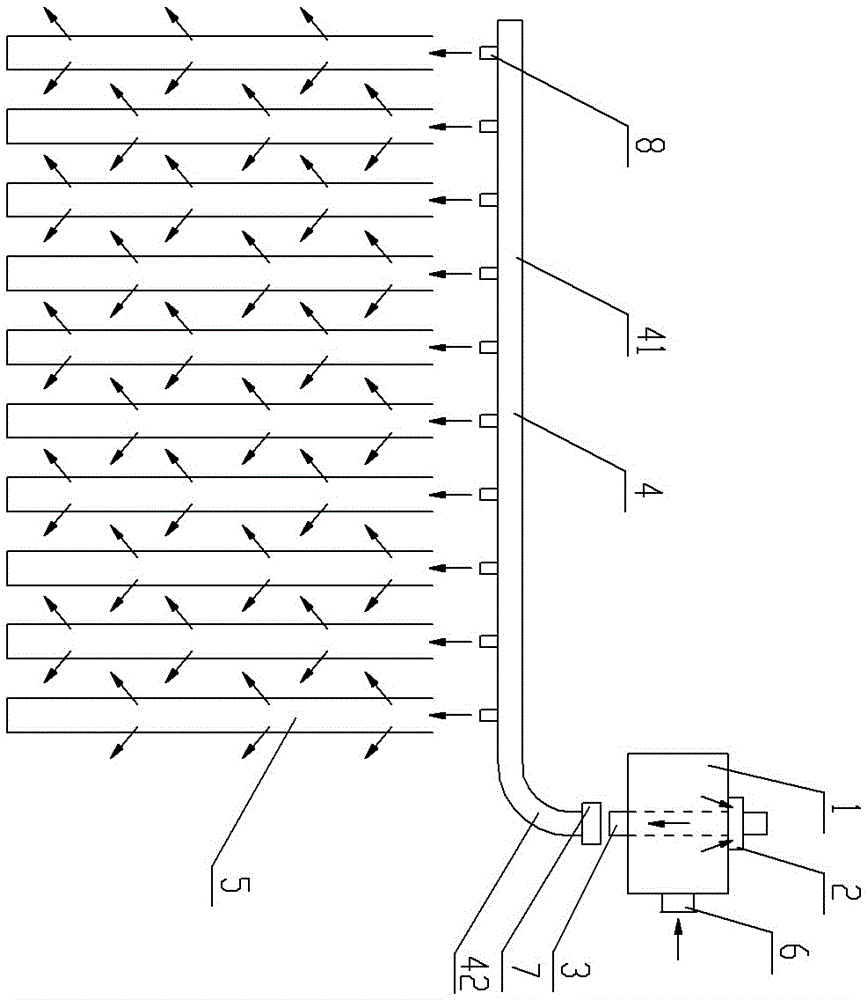 Separate type injection deashing device