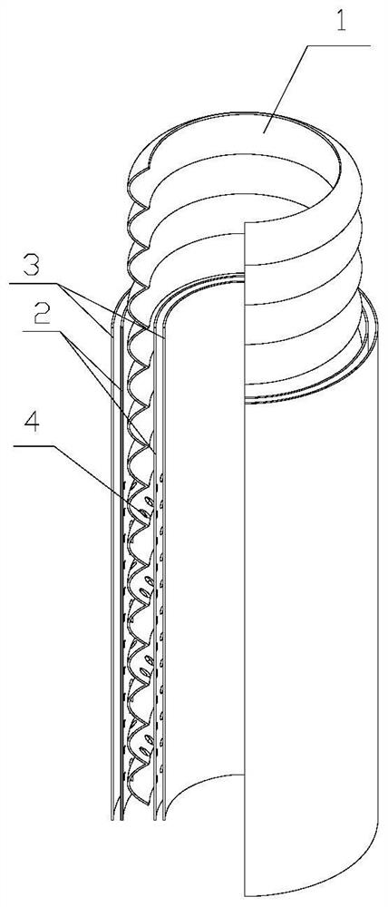 A staggered release double sustained-release coating multifunctional small-caliber artificial blood vessel and preparation method thereof