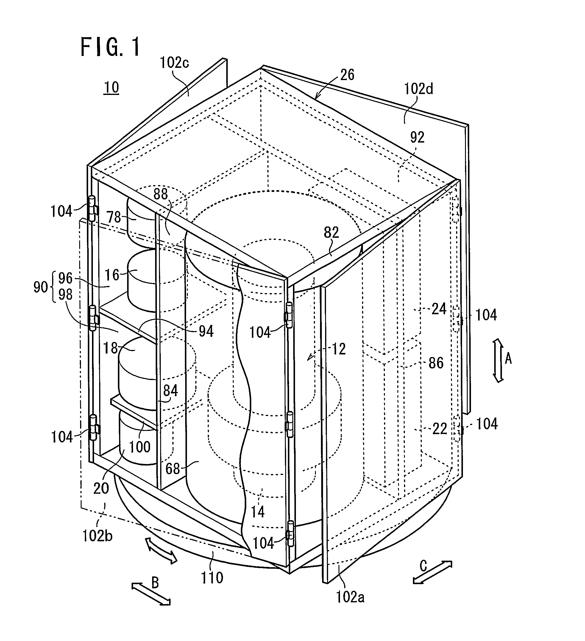 Fuel cell system with rotation mechanism