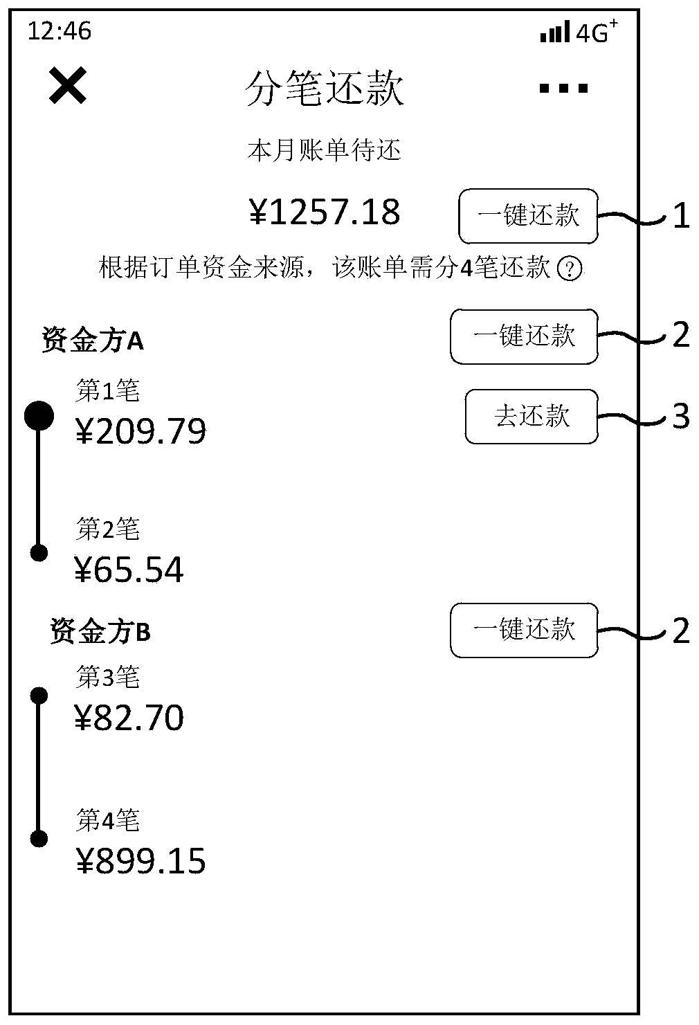 Repayment method and device, terminal equipment and storage medium