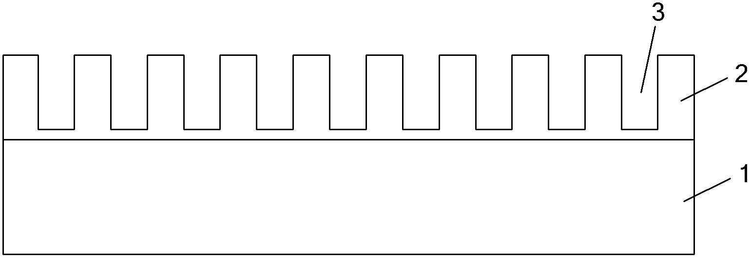 NMOS (N-channel metal oxide semiconductor) device, with GaAs material growing in silicon grooves, based on ART (aspect radio trapping ) structure