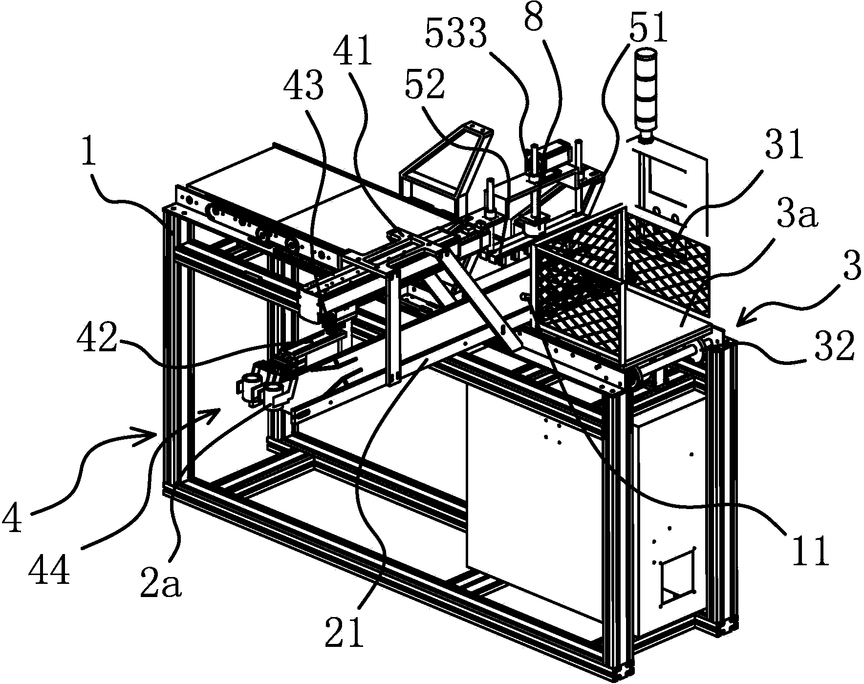 Automatic blank arranging machine