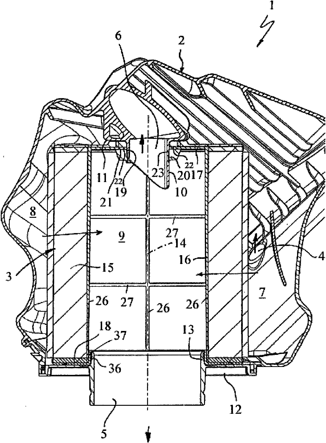 Filter element and filter device