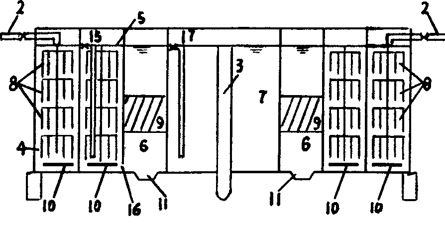 Integrated sewage treatment equipment with multi-biomembrane