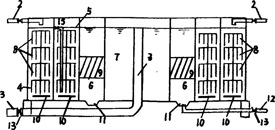 Integrated sewage treatment equipment with multi-biomembrane