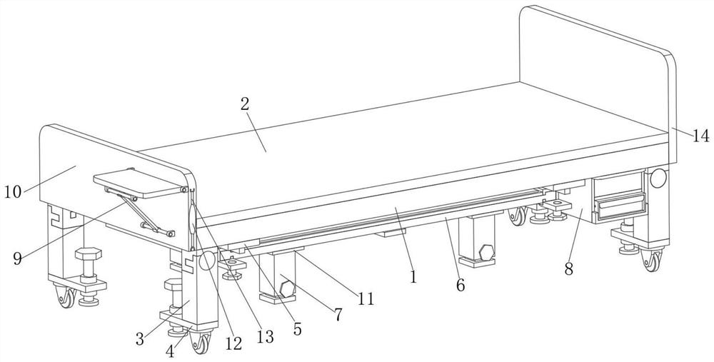 Integrated multifunctional medical bed