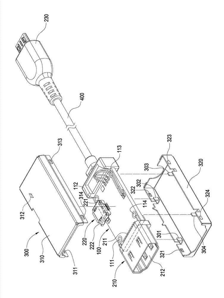 Adapting connector