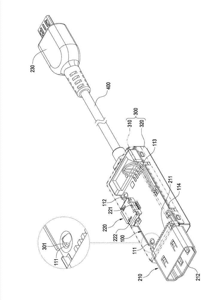 Adapting connector