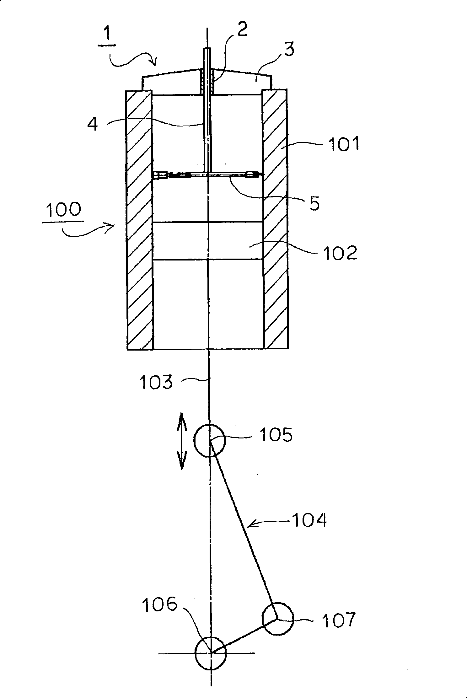 Cylinder diameter tester of reciprocating internal combustion engine