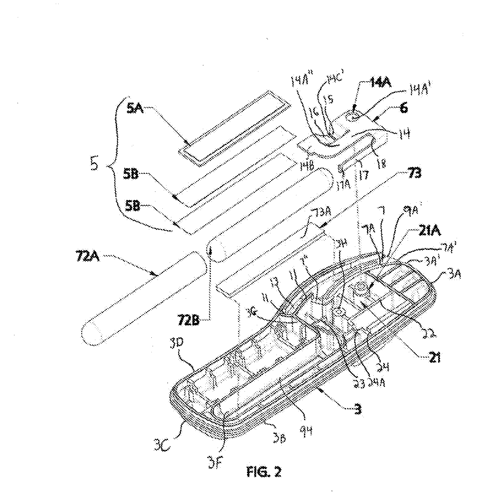 Electronic article surveillance tag having an expulsion detrimental substance system with substance routing system