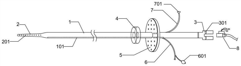 Closed thoracic drainage tube capable of developing leakage detection and automatic pumping drainage