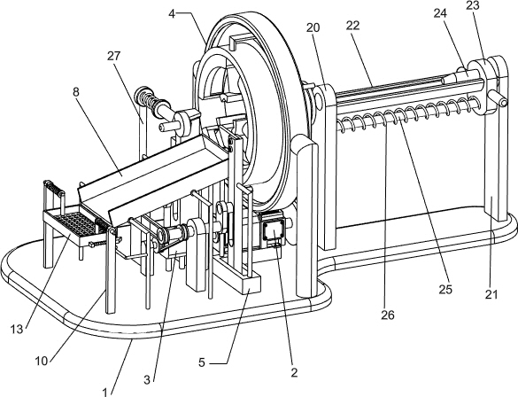 Manufacturing equipment for conical blanks of wooden building blocks