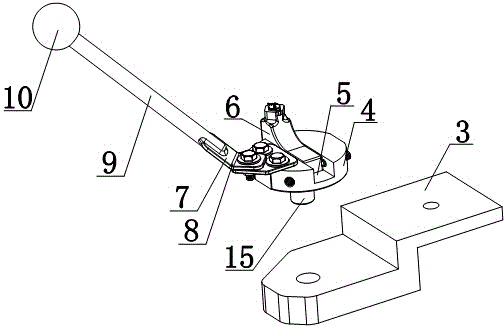 Sliding type operating lever of print transmission plate