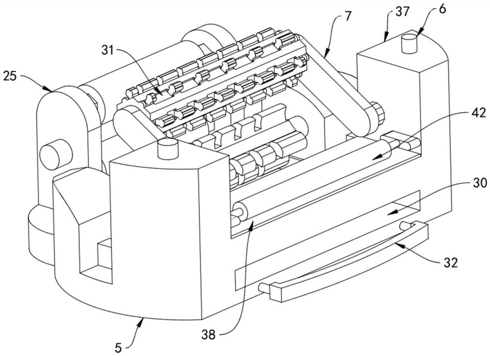 An abrasive cloth cutting machine capable of multi-angle adjustment