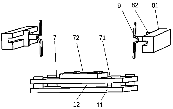 Device and method for testing LED (Light Emitting Diode) aging under multiple physics fields