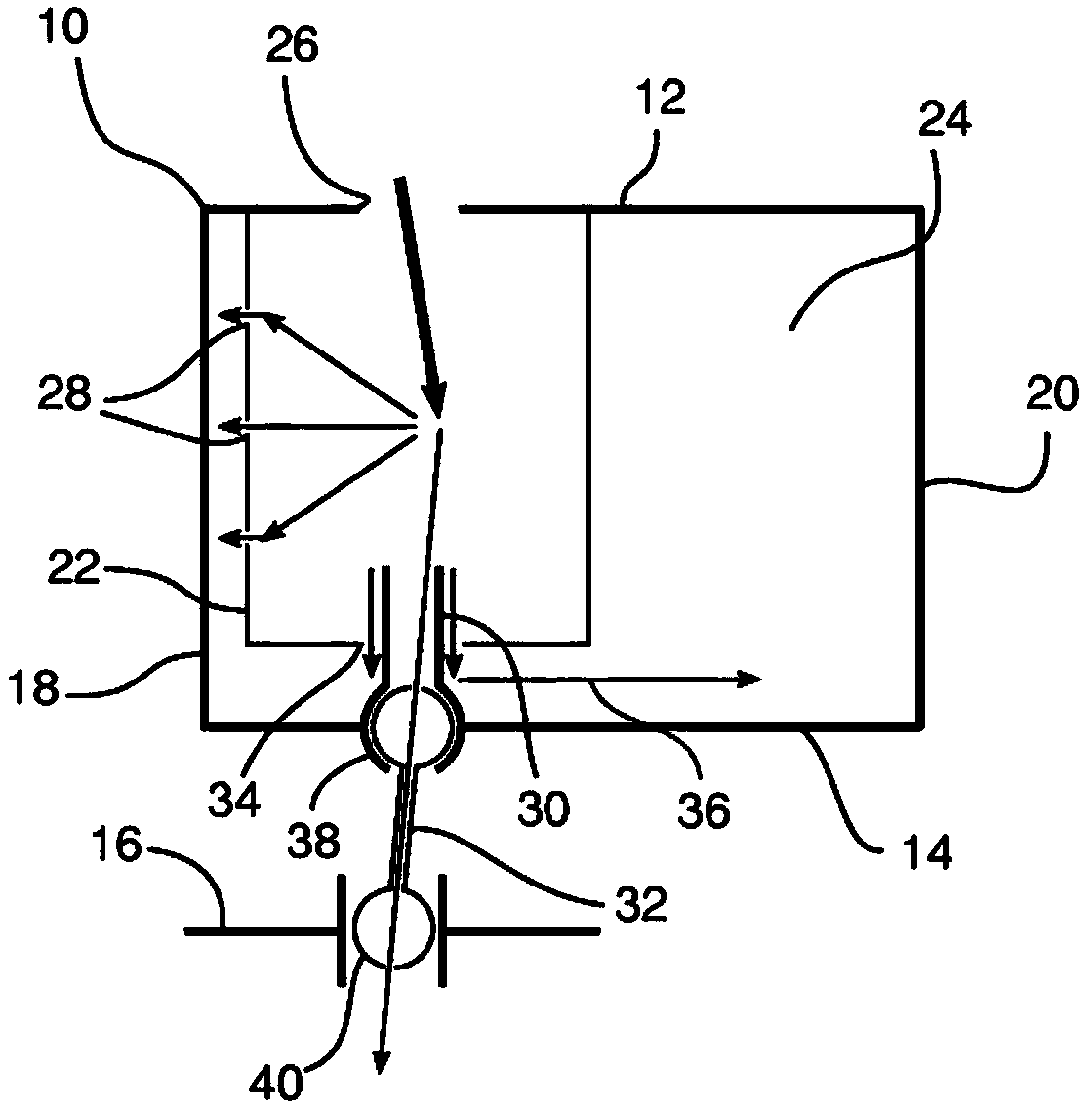 Blade equipped with a cooling system, associated guide vanes assembly and associated turbomachine