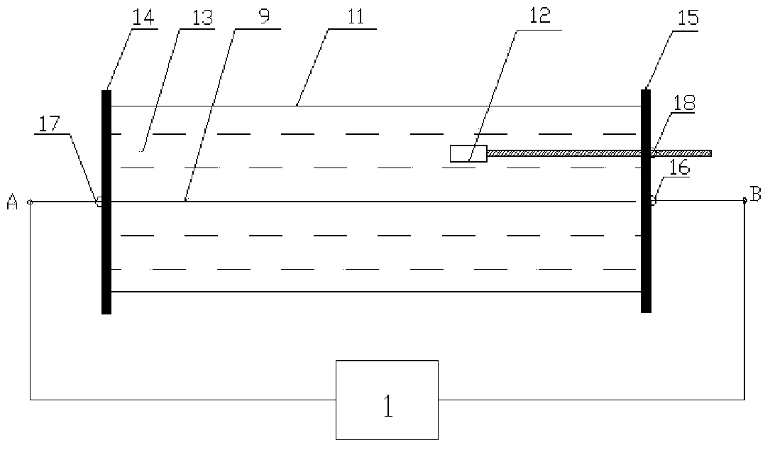 Tube pressure simulation type shock wave detection device