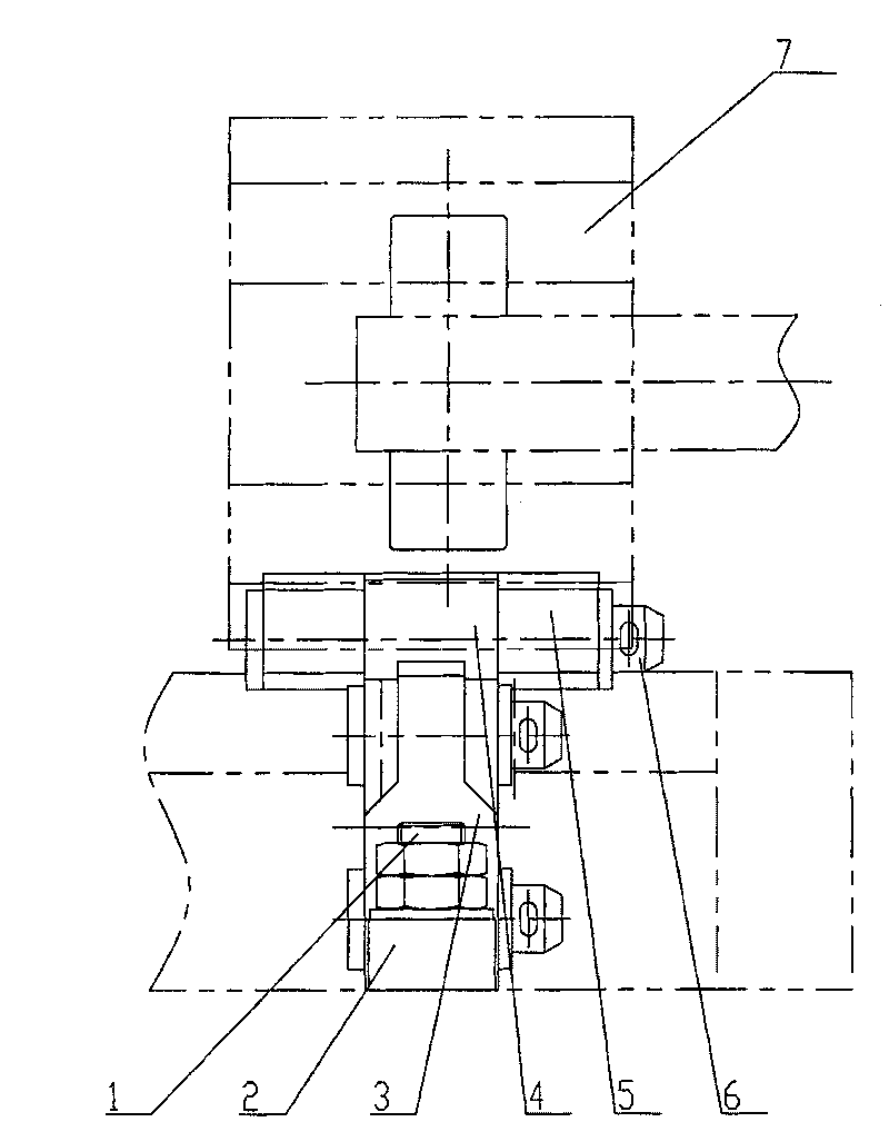 Connecting rod type interlocking mechanism for crane