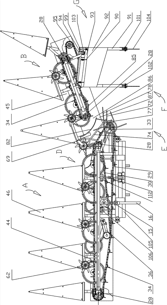 Automatic corn haymaking and laying machine